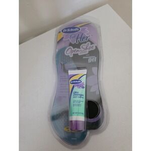 New Dr Scholl's For Her Open Shoe Insoles With Massaging Gel Sandals Foot Health